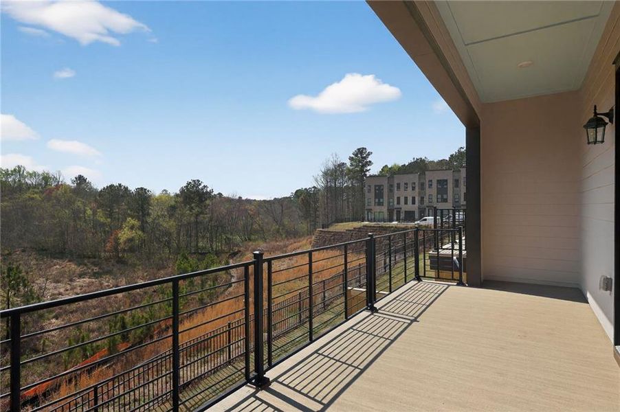 Exterior details and patio area of a home in , Suwanee (Image 19).