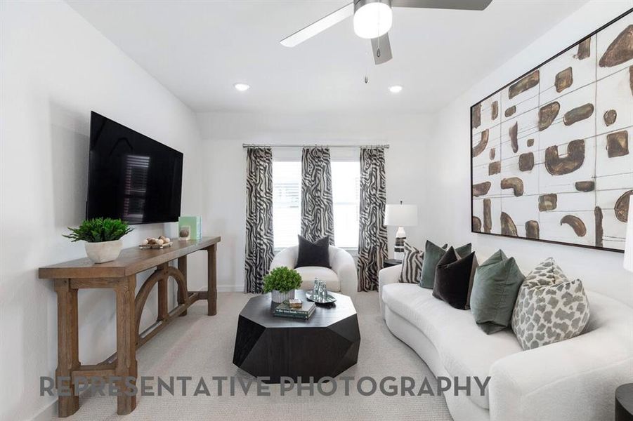 Furnished interior view inside a new home in Cambridge Crossing, Celina (Image 8).
