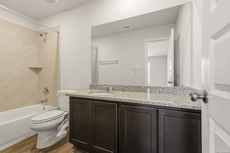Furnished interior view inside a new home in Applewhite Meadows, San Antonio (Image 10). Furnished interior view inside a new home in Applewhite Meadows, San Antonio (Image 10).