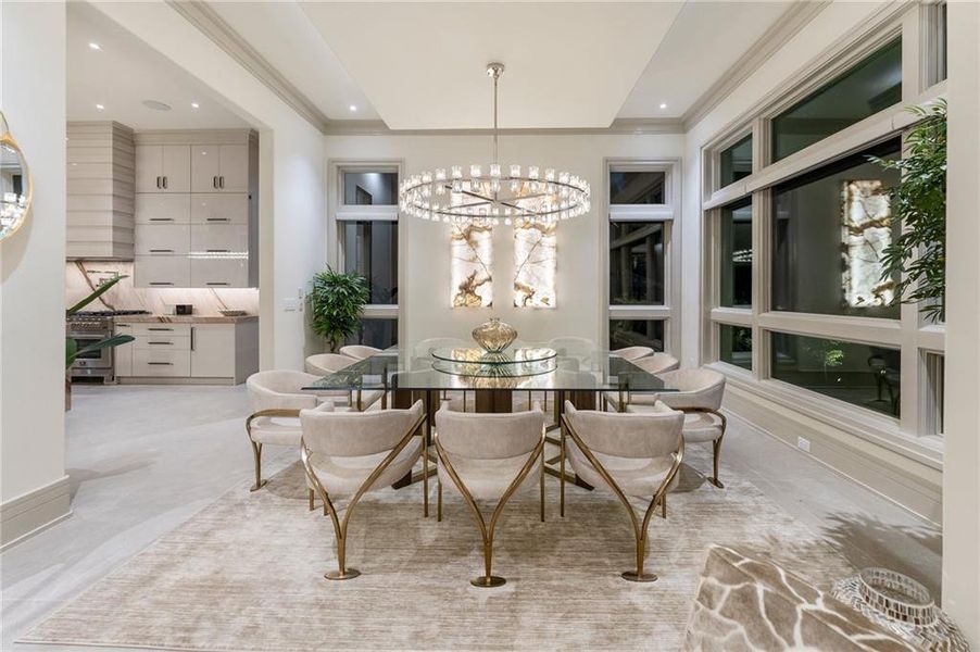 Furnished interior view inside a new home in , Atlanta (Image 6).