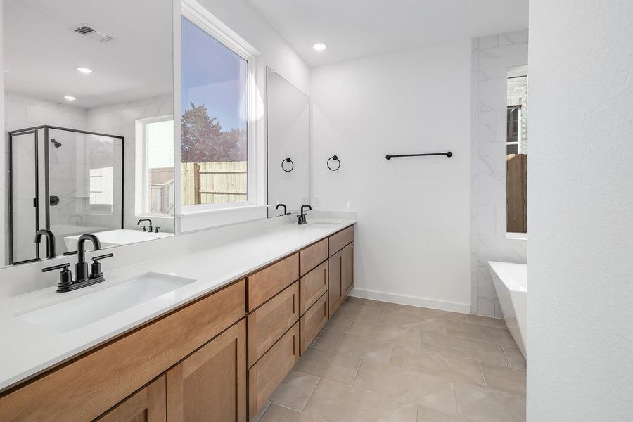 Furnished interior view inside a new home in Lariat, Liberty Hill (Image 8).