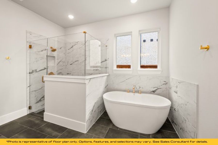 Representative furnished interior of a home built from the Aspen by Stonefield Homes in Heath Golf and Yacht Club, Rockwall (Image 43).
