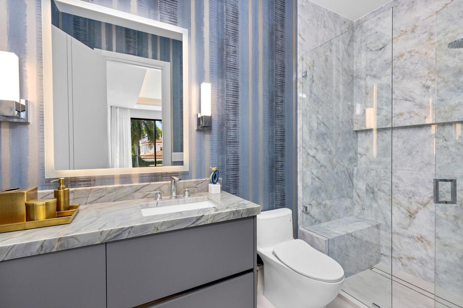 Furnished interior view inside a new home in , Boca Raton (Image 3).