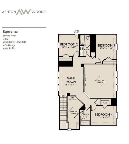 2D floor plan layout of this home in Azalea, Brookshire, TX (Image 3). 2D floor plan layout of this home in Azalea, Brookshire, TX (Image 3).