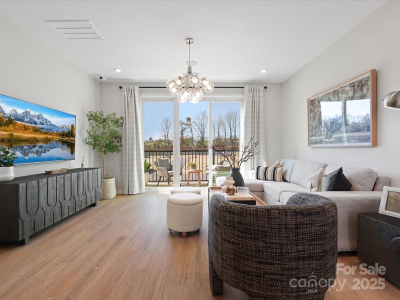 Great Room and Outdoor Living Seamlessly Blended.