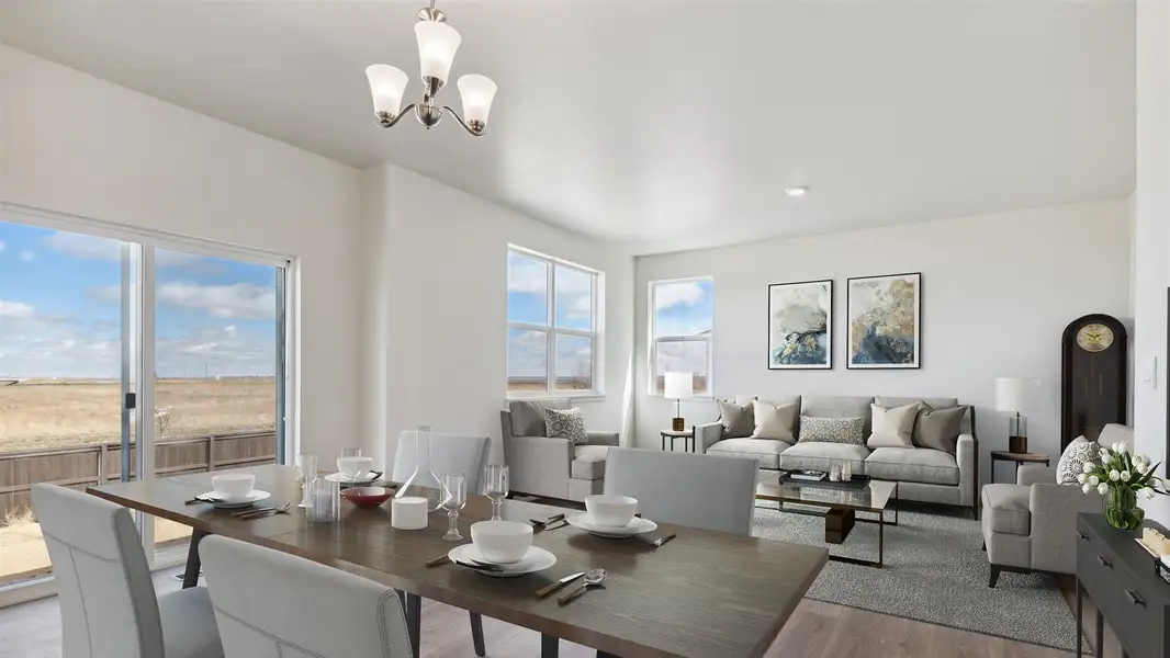 Furnished interior view inside a new home in Spring Valley Ranch, Elizabeth (Image 7). Furnished interior view inside a new home in Spring Valley Ranch, Elizabeth (Image 7).