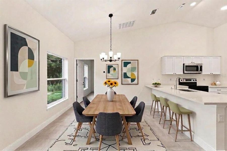 Furnished interior view inside a new home in , Yeehaw Junction (Image 17).