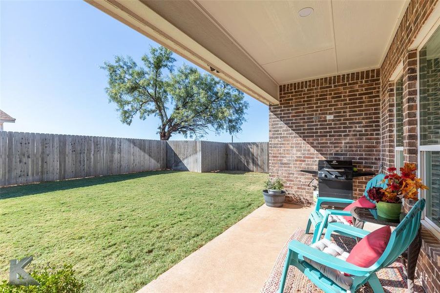 Exterior details and patio area of a home in , Abilene (Image 19). Exterior details and patio area of a home in , Abilene (Image 19).