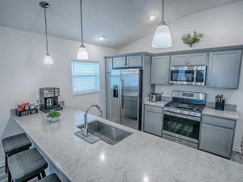 Furnished interior view inside a new home in , The Villages (Image 6).