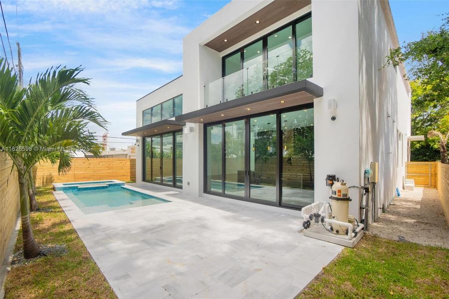 Exterior details and patio area of a home in , Miami (Image 34). Exterior details and patio area of a home in , Miami (Image 34).