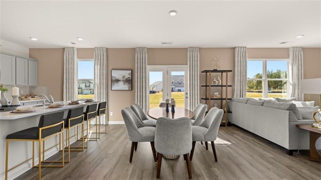 Furnished interior view inside a new home in Locust Grove Station - Cedar Ridge, Locust Grove (Image 10).