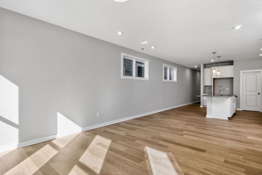 Representative unfurnished interior of a home built from the Lumen A by Homes by Dickerson in Chatham Park, Pittsboro (Image 12).