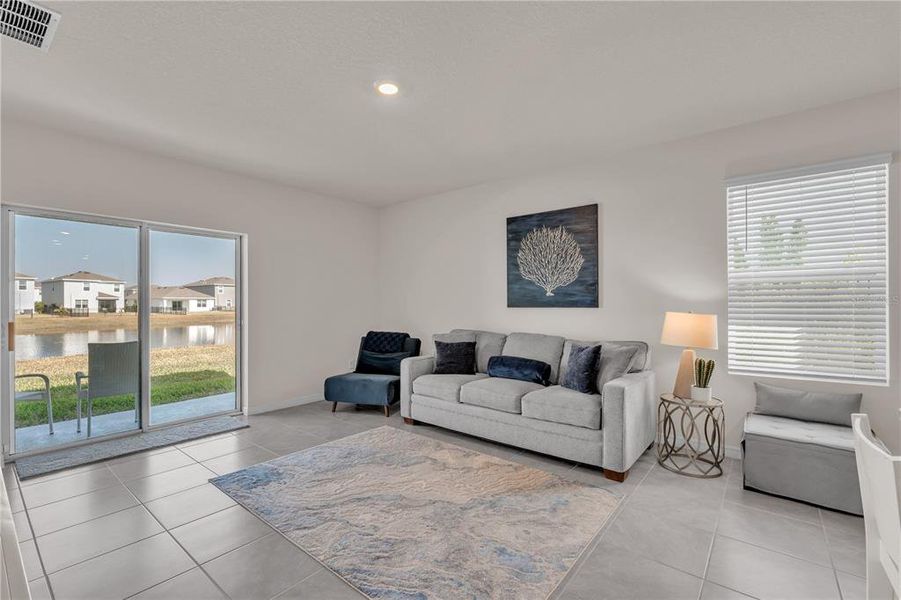 Furnished interior view inside a new home in Star Farms at Lakewood Ranch, Bradenton (Image 18).