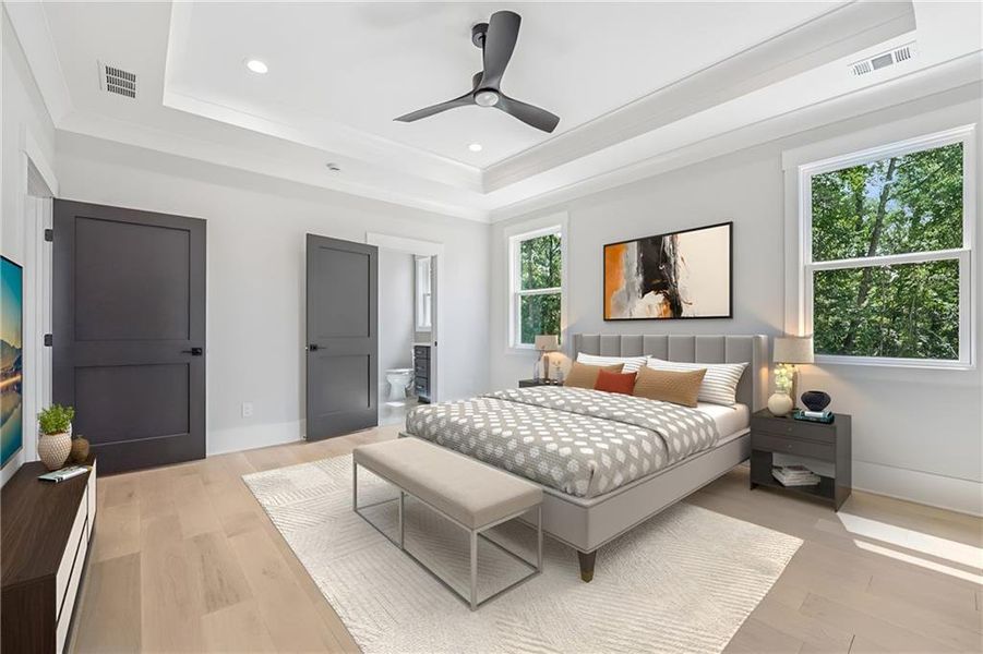 Furnished interior view inside a new home in , Commerce (Image 15).