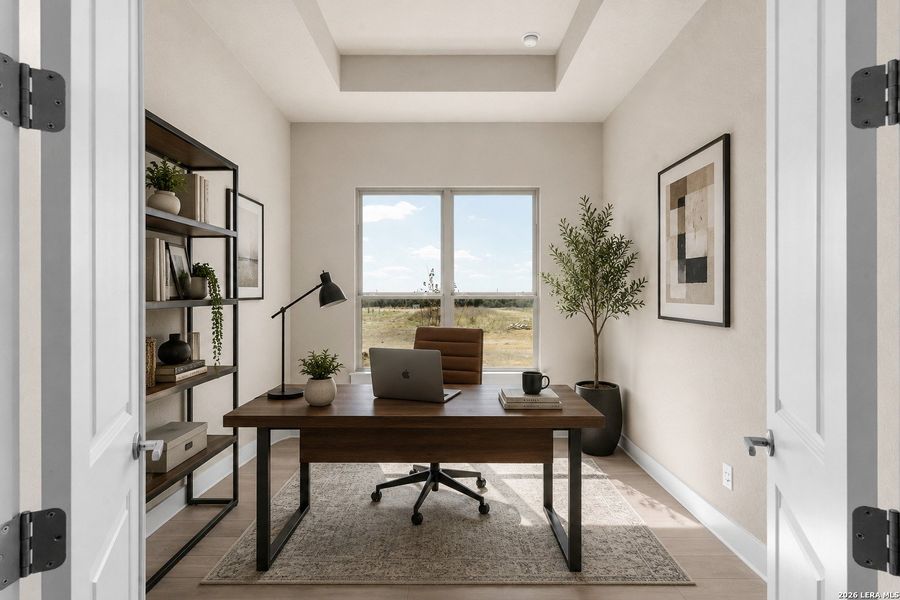 Furnished interior view inside a new home in Davis Ranch, San Antonio (Image 15). Furnished interior view inside a new home in Davis Ranch, San Antonio (Image 15).