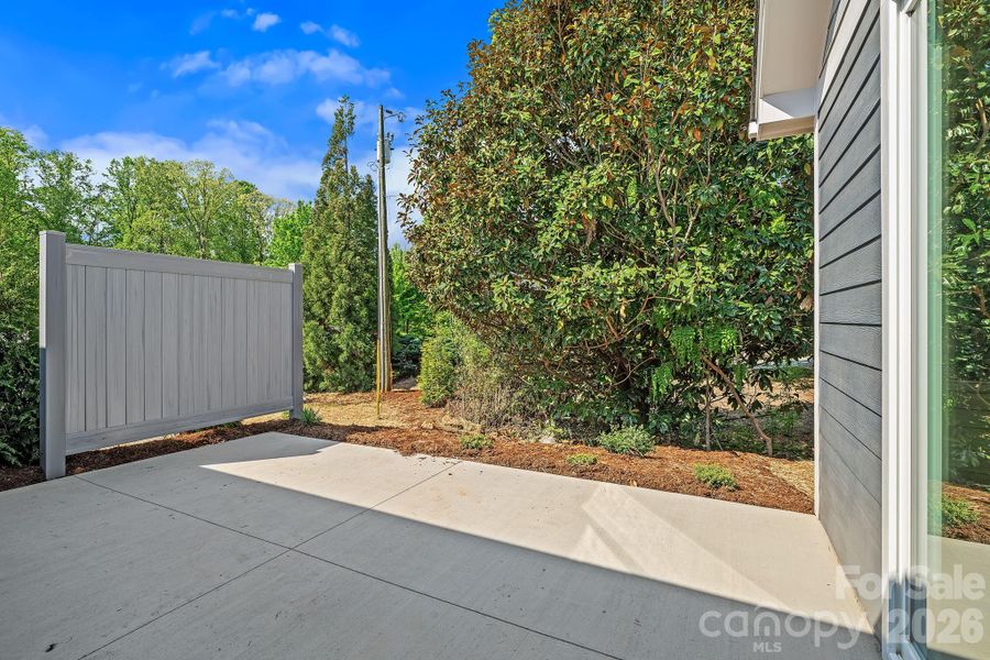 Exterior details and patio area of a home in , Arden (Image 4).