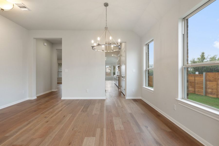 Representative unfurnished interior of a home built from the Palmer by Ashton Woods in The Estates at La Cima, San Marcos (Image 21).