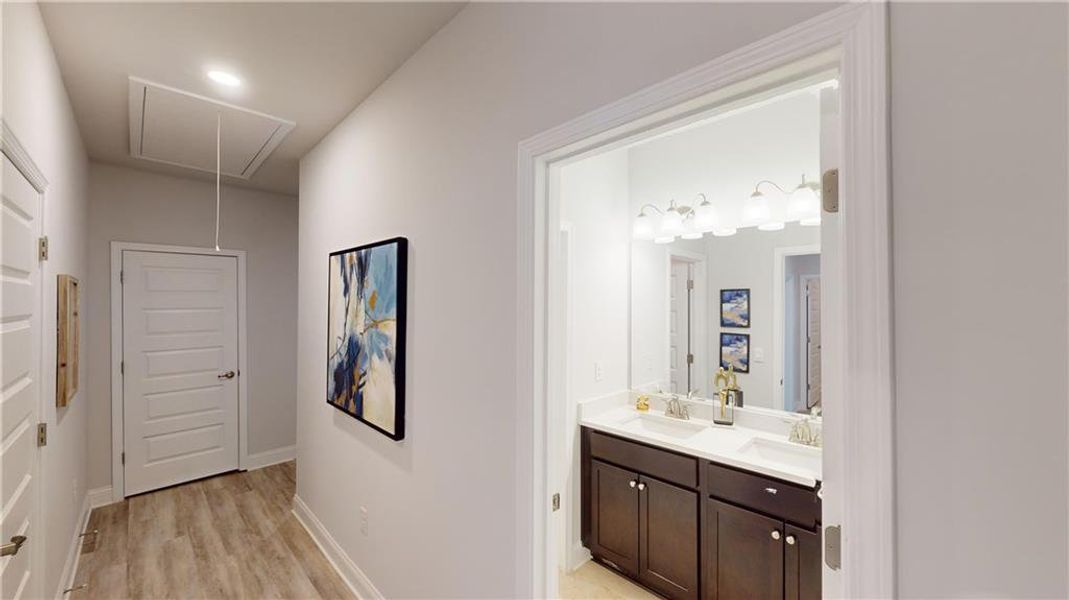Furnished interior view inside a new home in Holliday Pass, Griffin (Image 9). Furnished interior view inside a new home in Holliday Pass, Griffin (Image 9).