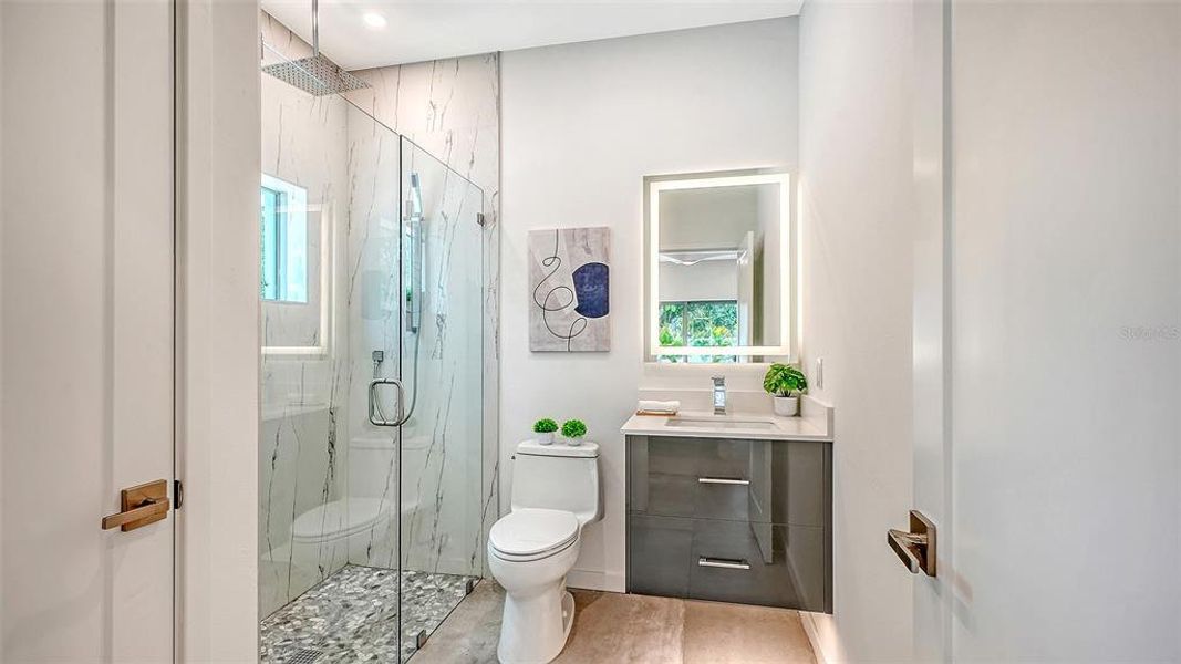 Furnished interior view inside a new home in , Sarasota (Image 57).
