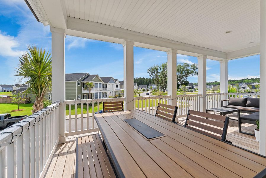 Exterior details and patio area of a home in Heron's Walk at Summers Corner, Summerville (Image 28).