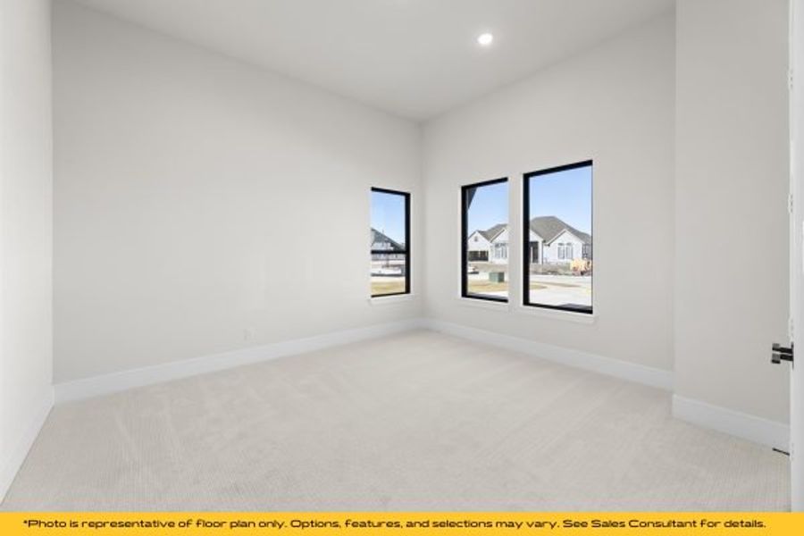 Representative unfurnished interior of a home built from the Bali by Stonefield Homes in Heath Golf and Yacht Club, Rockwall (Image 58).