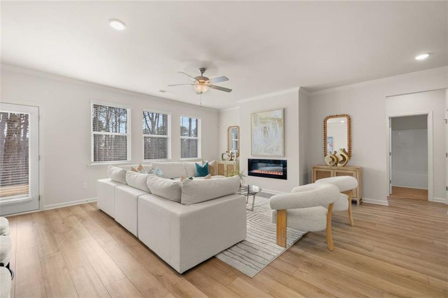 Furnished interior view inside a new home in Hillbrooke Preserve, Conyers (Image 17).