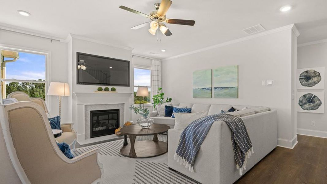 Furnished interior view inside a new home in Thalley Creek Estates, Cumming (Image 41).