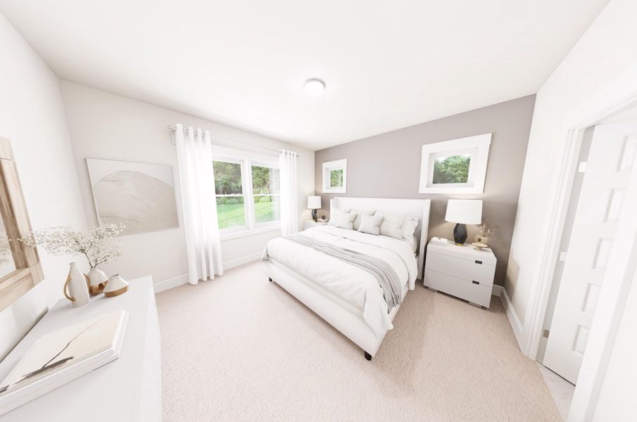 Representative furnished interior of a home built from the Morning Coffee by Garman Homes in McConnell Ridge, McLeansville (Image 3).
