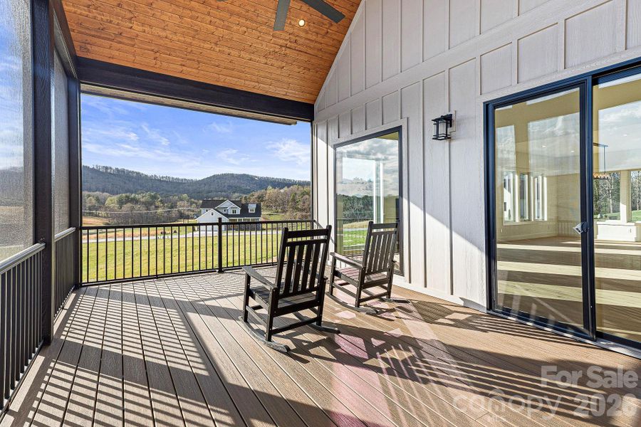 Exterior details and patio area of a home in , Fletcher (Image 3).