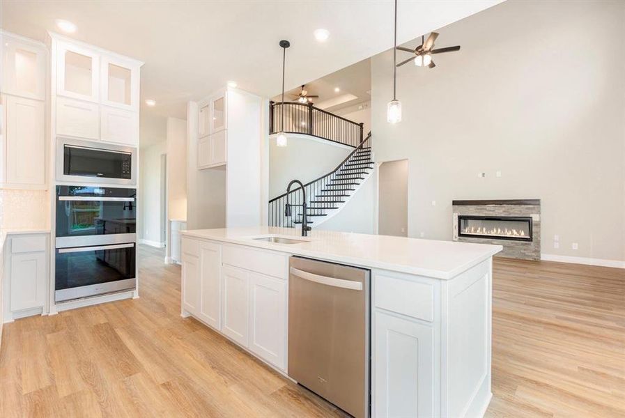 Furnished interior view inside a new home in , Prosper (Image 10).