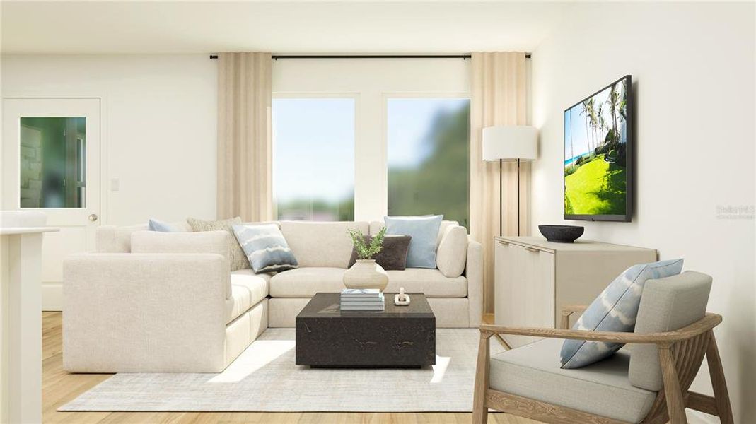 Furnished interior view inside a new home in , Davenport (Image 8).