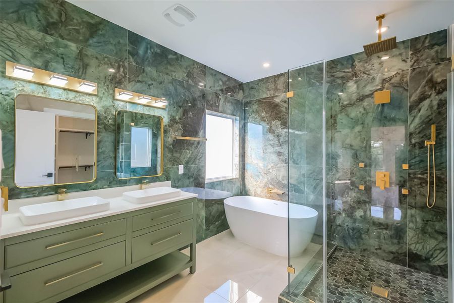 Furnished interior view inside a new home in , Houston (Image 8).