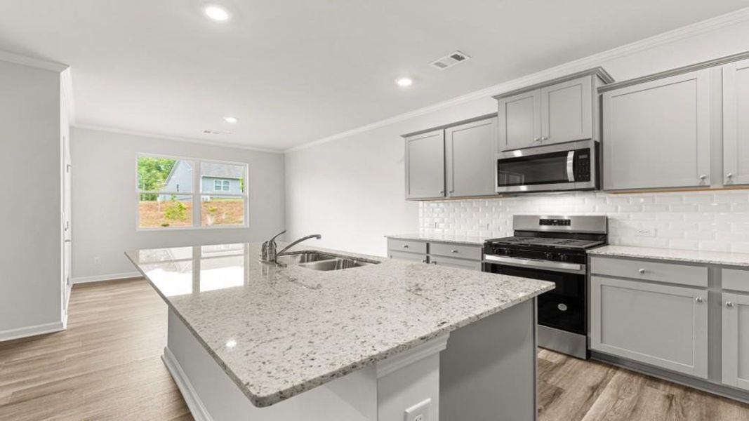 Furnished interior view inside a new home in Lost Creek, Dallas (Image 8).