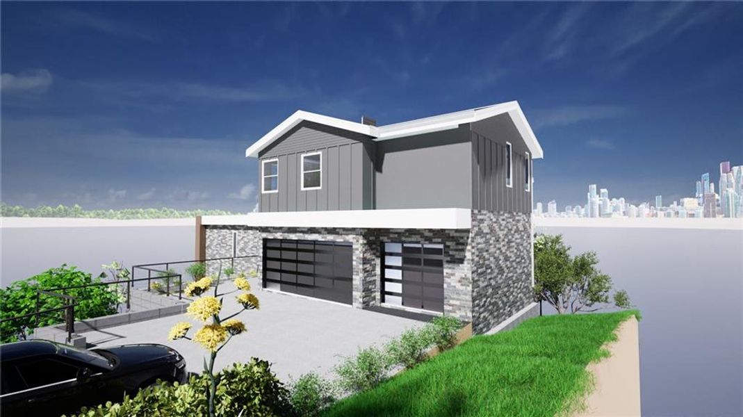 Front exterior of a new home in , Atlanta, GA, highlighting curb appeal (Image 3).