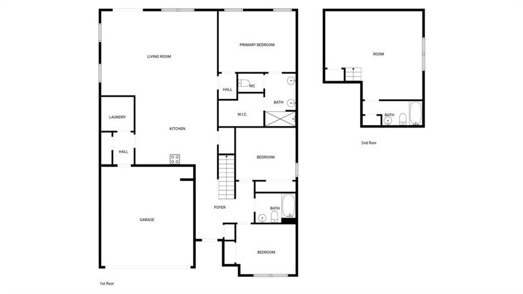 2D floor plan layout of this home in , Sharpsburg, GA (Image 5).