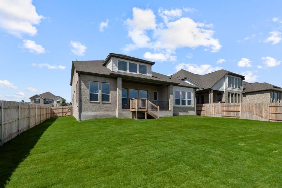 Rear of Home and Private Backyard Rear of Home and Private Backyard