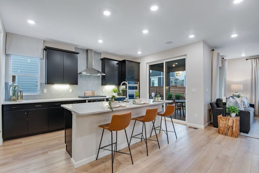 Furnished interior view inside a new home in Reunion, Commerce City (Image 44).