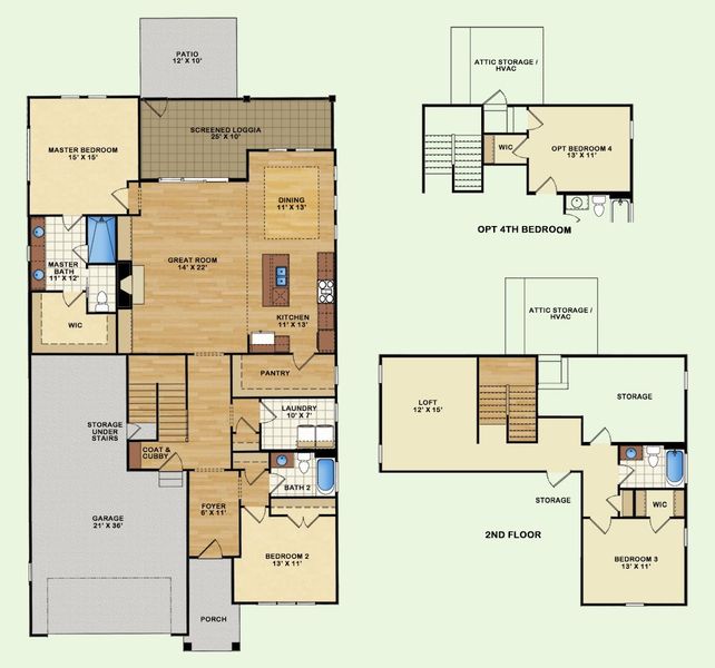 Charleston Harbor, Floor Plan