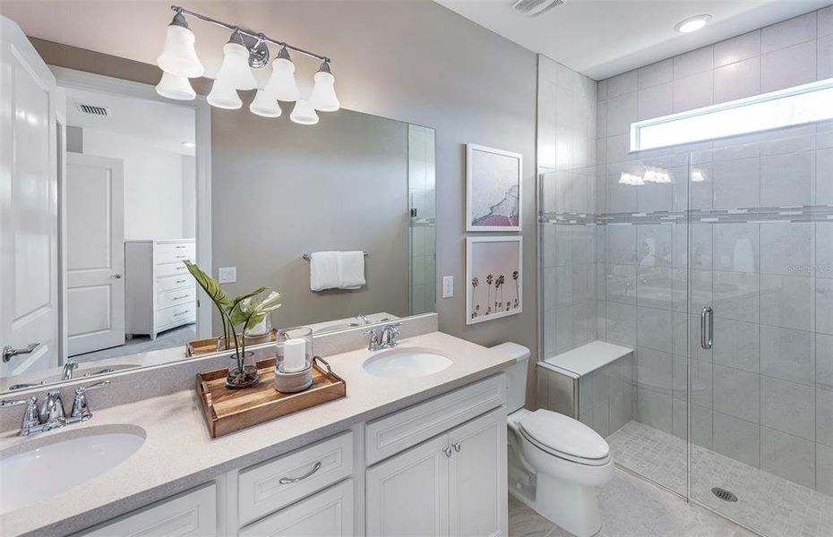 Furnished interior view inside a new home in BeachWalk by Manasota Key, Englewood (Image 41).