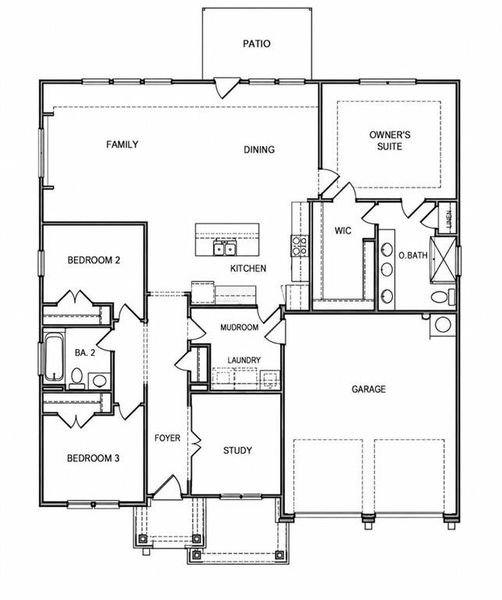 2D floor plan layout of this home in , Griffin, GA (Image 3).