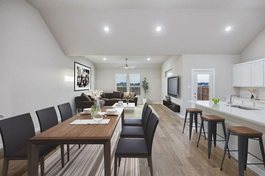 Open First Floor in the Wimbledon home plan by Trophy Signature Homes – REPRESENTATIVE PHOTO Open First Floor in the Wimbledon home plan by Trophy Signature Homes – REPRESENTATIVE PHOTO