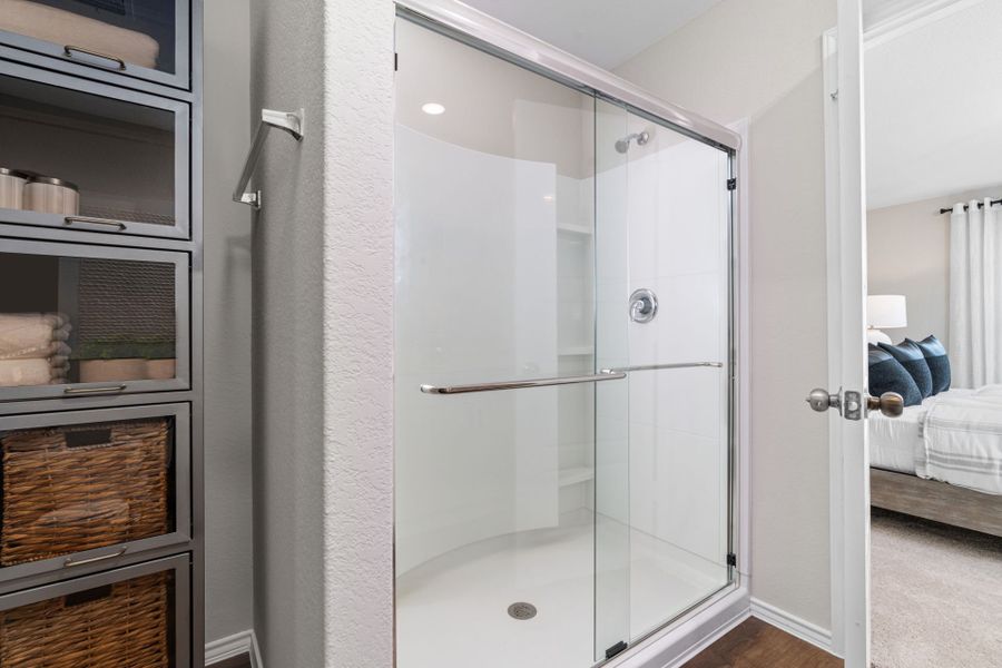 Furnished interior view inside a new home in The Overlook at Creekside, New Braunfels (Image 11). Furnished interior view inside a new home in The Overlook at Creekside, New Braunfels (Image 11).