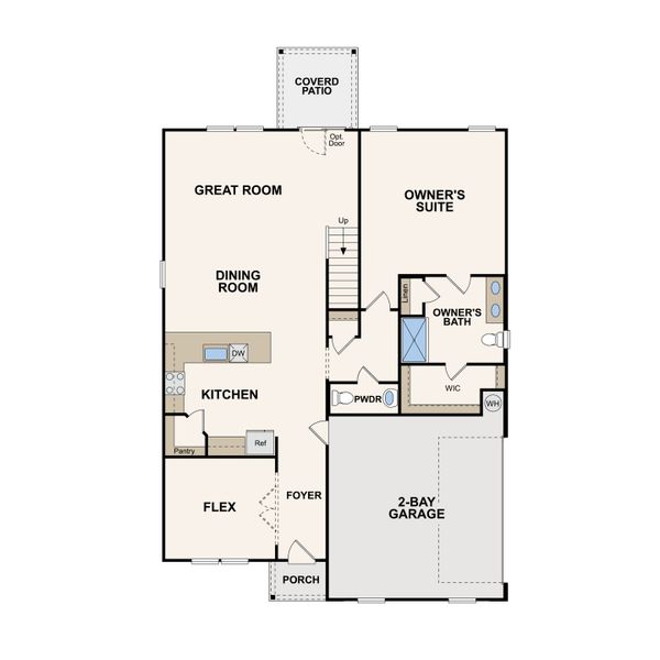 2D floor plan layout of this home in Averitt Landing, Lebanon, TN (Image 4).