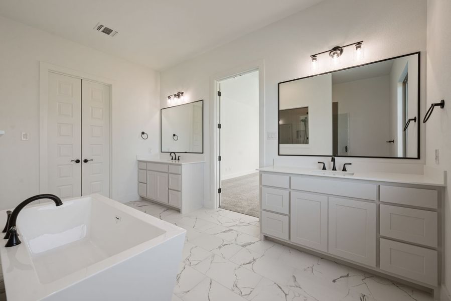 Furnished interior view inside a new home in Rolling Creek Ranch, Aledo (Image 15).