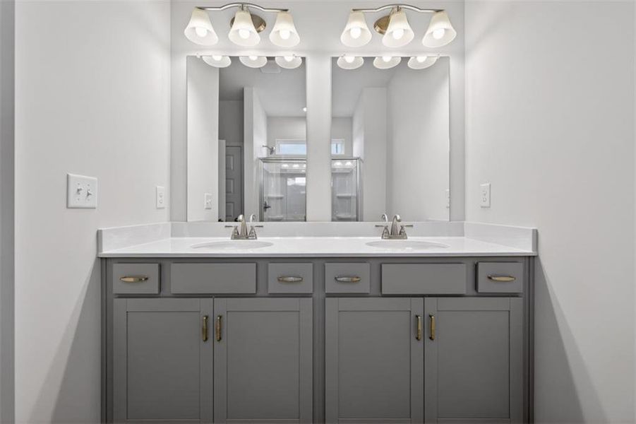 Furnished interior view inside a new home in Franklin Manor, Lawrenceville (Image 10).