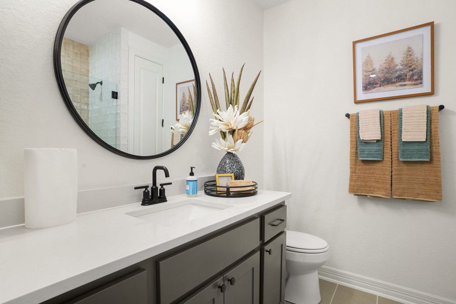 Furnished interior view inside a new home in Nolte Farms, Seguin (Image 34).