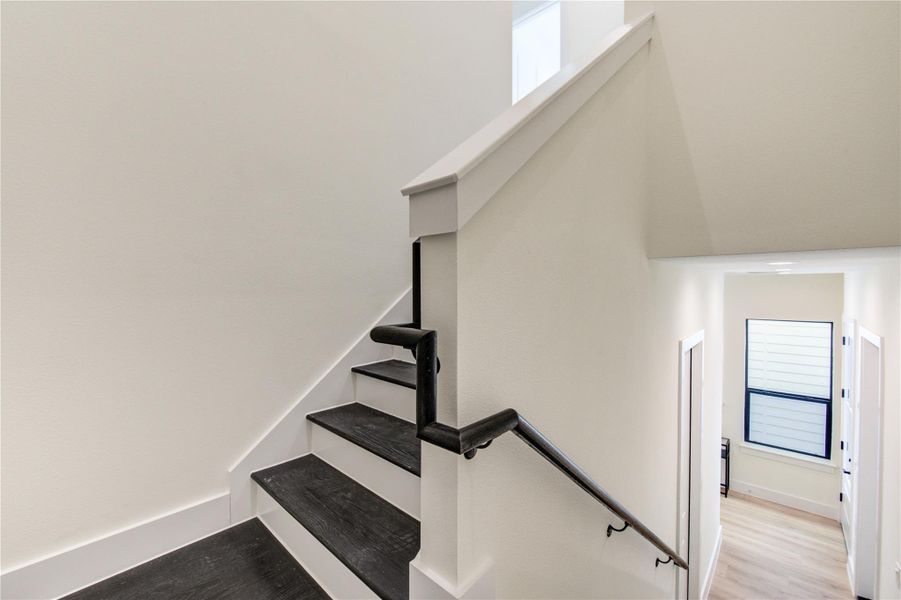 Second floor stairway.