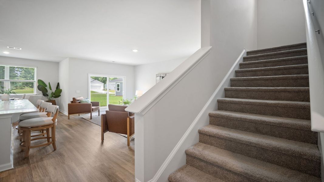 Furnished interior view inside a new home in Fernhill Farms, Statesboro (Image 31).