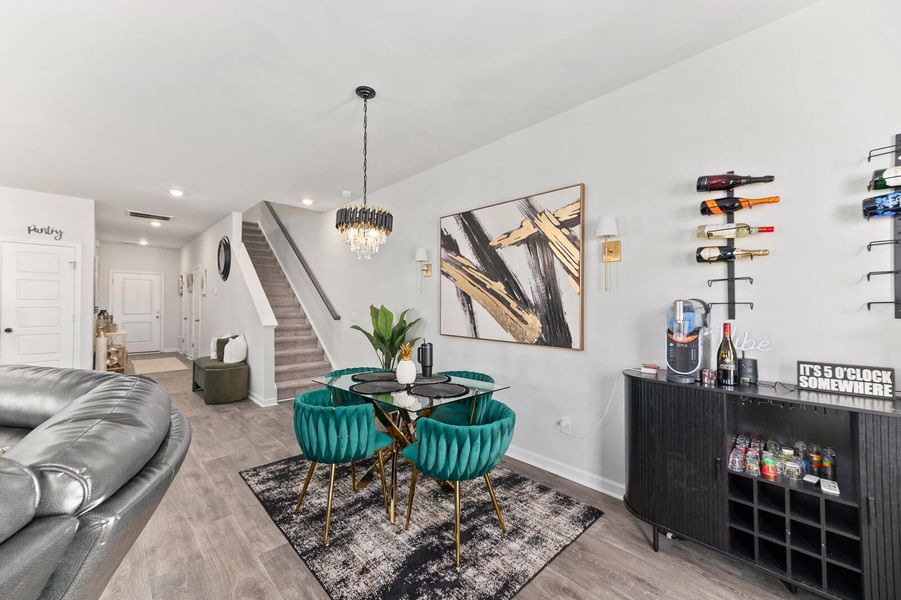 Furnished interior view inside a new home in , Charleston (Image 15).