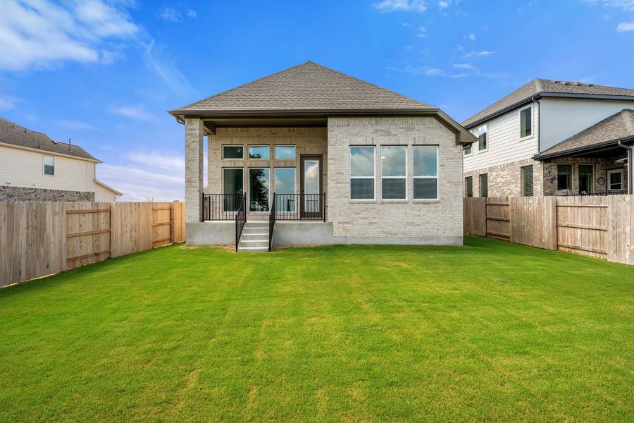Exterior details and patio area of a home in Flora, Hutto (Image 33). Exterior details and patio area of a home in Flora, Hutto (Image 33).